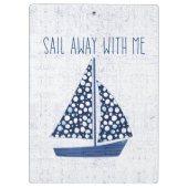 Seesegel des zitat-| weg mit mir klemmbrett (Rückseite)