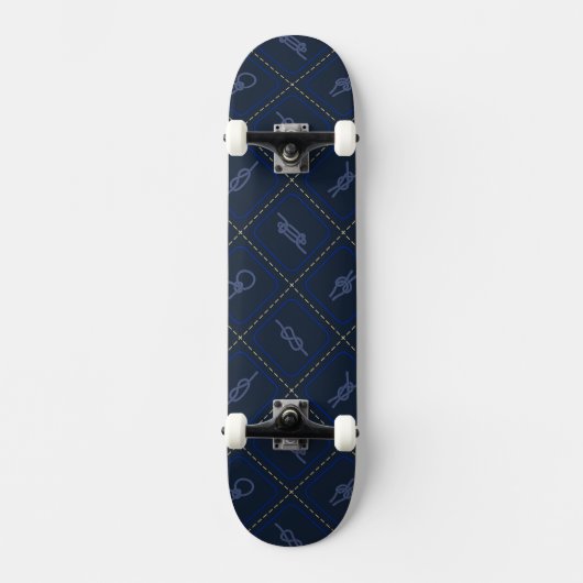 Seeseil-Knoten-Muster Skateboard (Vorderseite)