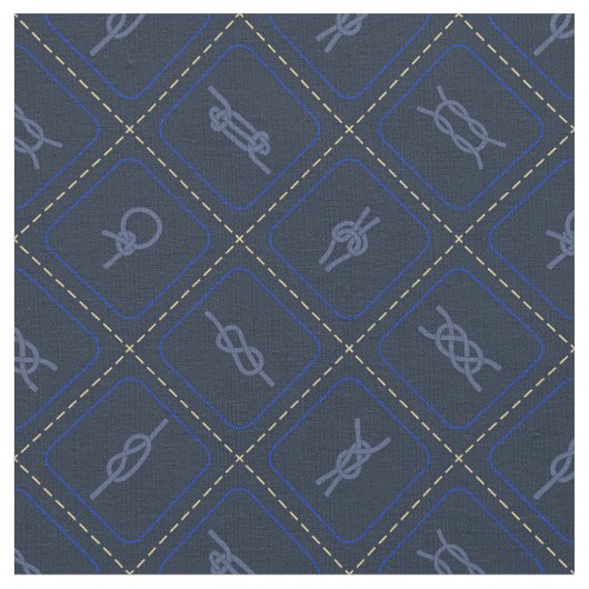 Seeseil-Knoten-Muster Stoff (Nahaufnahme)