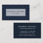 Seeseil-Knoten-Muster Visitenkarte (Vorne/Hinten)