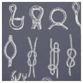 Seeseil-Knoten u. Marine-Blau Stoff (Muster)