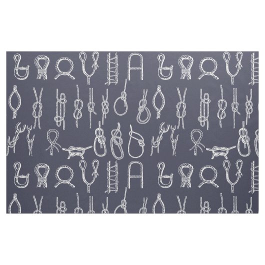 Seeseil-Knoten u. Marine-Blau Stoff (Fat Quarter (45,7 x 55,9 cm))