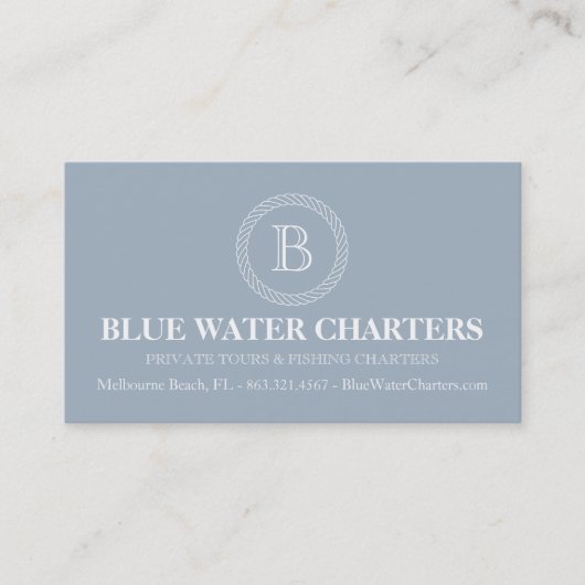 Seeseil-und Streifen-Boots-Fischen-Charters Visitenkarte (Vorderseite)