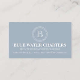 Seeseil-und Streifen-Boots-Fischen-Charters Visitenkarte