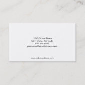 Seeseil-Visitenkarte Visitenkarte (Rückseite)