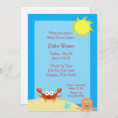 Seeseiten-Babyparty-Einladung Einladung (Vorne/Hinten)