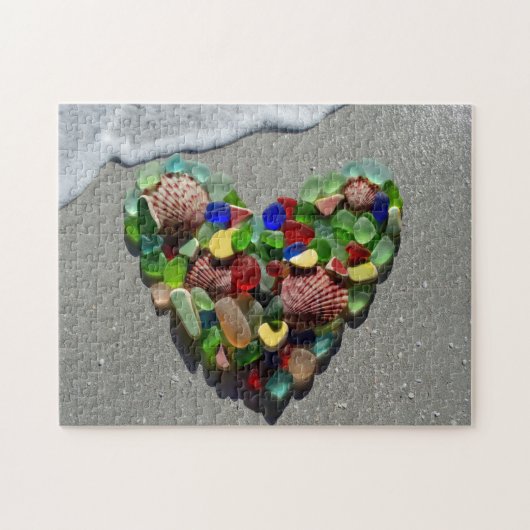 Seeseltenes helles FarbGlasFoto Puzzle (Horizontal)