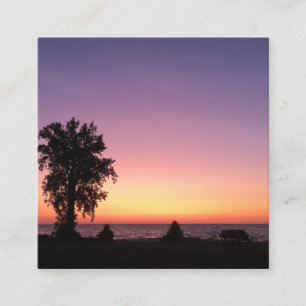 Seeserie Quadratische Visitenkarte