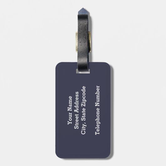 Seesignal-Flagge des buchstabe-"A" Gepäckanhänger (Rückseite vertikal)