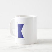 Seesignal-Flagge des buchstabe-"A" Kaffeetasse (Vorderseite Links)
