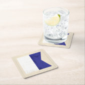 Seesignal-Flagge des buchstabe-"A" Rechteckiger Pappuntersetzer (Vor Ort)