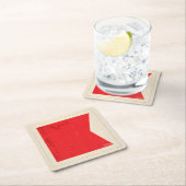 Seesignal-Flagge des buchstabe-"B" Rechteckiger Pappuntersetzer (Vor Ort)