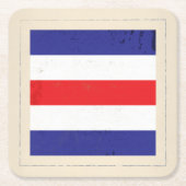 Seesignal-Flagge des buchstabe-"C" Rechteckiger Pappuntersetzer (Vorderseite)
