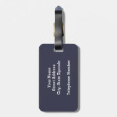 Seesignal-Flagge des buchstabe-"M" Gepäckanhänger (Rückseite vertikal)