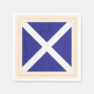 Seesignal-Flagge des buchstabe-"M" Serviette