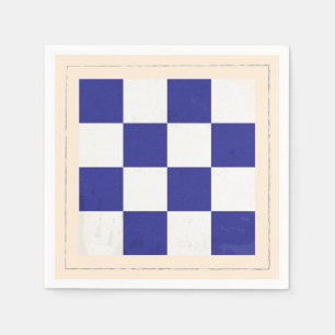 Seesignal-Flagge des buchstabe-"N" Serviette