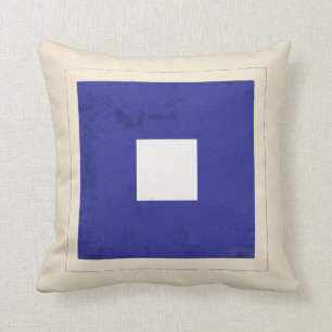 Seesignal-Flagge des buchstabe-"P" Kissen