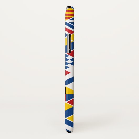 Seesignal-Flaggen-Muster Case-Mate iPhone Hülle (Hinten/Rechts)