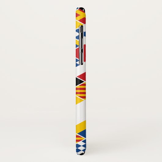 Seesignal-Flaggen-Muster Case-Mate iPhone Hülle (Hinten/Links)