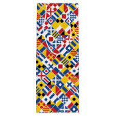 Seesignal-Flaggen-Muster Geschenktüte Für Weinflaschen (Rückseite)