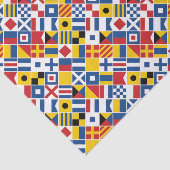 Seesignal-Flaggen-Muster Seidenpapier (Ausschnitt)