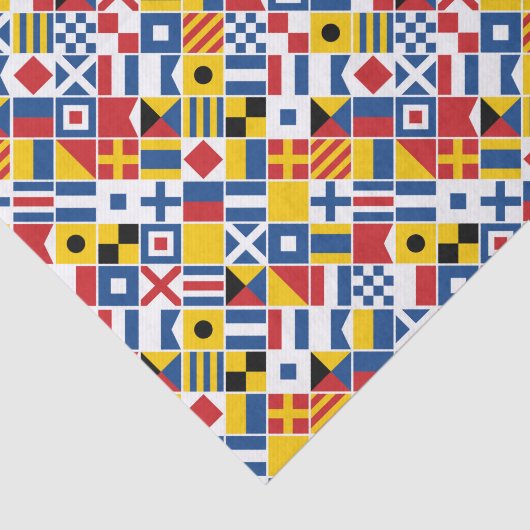 Seesignal-Flaggen-Muster Seidenpapier (Ausschnitt)