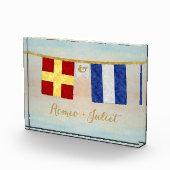 Seesignalflaggen für einfarbige Paare Fotoblock (Rechts)