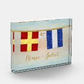 Seesignalflaggen für einfarbige Paare Fotoblock (Links)