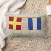 Seesignalflaggen für einfarbige Paare Lendenkissen (Decke)