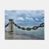 Seesommer-Strand-Fronten-Blau Fußmatte (Vorderseite)