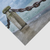 Seesommer-Strand-Fronten-Blau Seidenpapier (Ausschnitt)