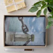 Seesommer-Strand-Fronten-Blau Seidenpapier (Geschenk)