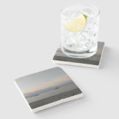 Seesommerboote Marble Stone Untersetzer (Seitenansicht)