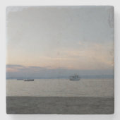 Seesommerboote Marble Stone Untersetzer (Vorderseite)