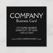 Seespeicher Quadratische Visitenkarte (Rückseite)