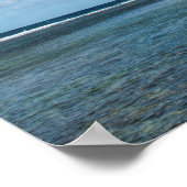 Seestack umgeben vom Meer Poster (Ecke)