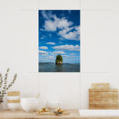 Seestack umgeben vom Meer Poster (Küche)