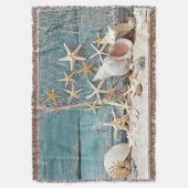 Seestarfish-und Fischer-Netz Decke (Vorderseite Vertikal)