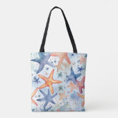 Seestars Aquarellkunst Tasche (Rückseite)