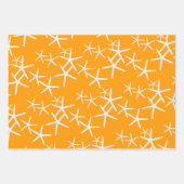 Seestars Pattern Lemon Limon Orange Wrapping Paper Geschenkpapier Set (Vorderseite 3)