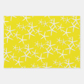 Seestars Pattern Lemon Limon Orange Wrapping Paper Geschenkpapier Set (Vorderseite 2)