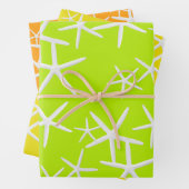 Seestars Pattern Lemon Limon Orange Wrapping Paper Geschenkpapier Set (Beispiel)