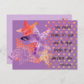 Seestars, Star Fish and Dots - Seaside Postkarte (Vorne/Hinten)