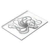 Seesteampunk Krake Vintage preppy kraken Notizblock (Linke Seite)