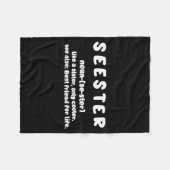 Seester Definition Like A Sister Only Cooler Fleecedecke (Vorderseite (Horizontal))