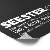 Seester-Definition Poster (Ecke)