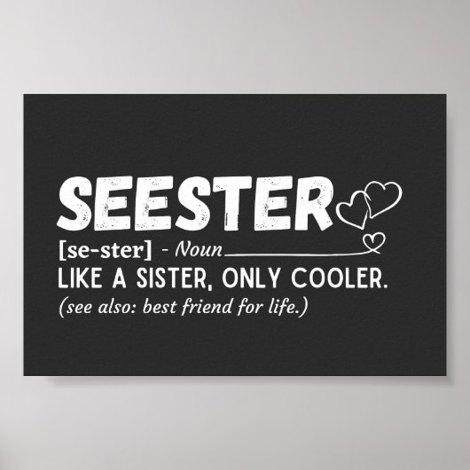 Seester-Definition Poster (Vorne)