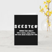 Seester Definition Wie Eine Schwester Nur Cooler  Karte (Gelbe Blume)