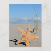 Seestern am Strand Postkarte (Vorderseite)