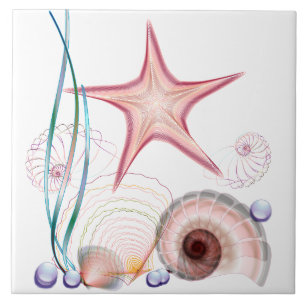 Seestern, Aqua Strand Sommer Fliese